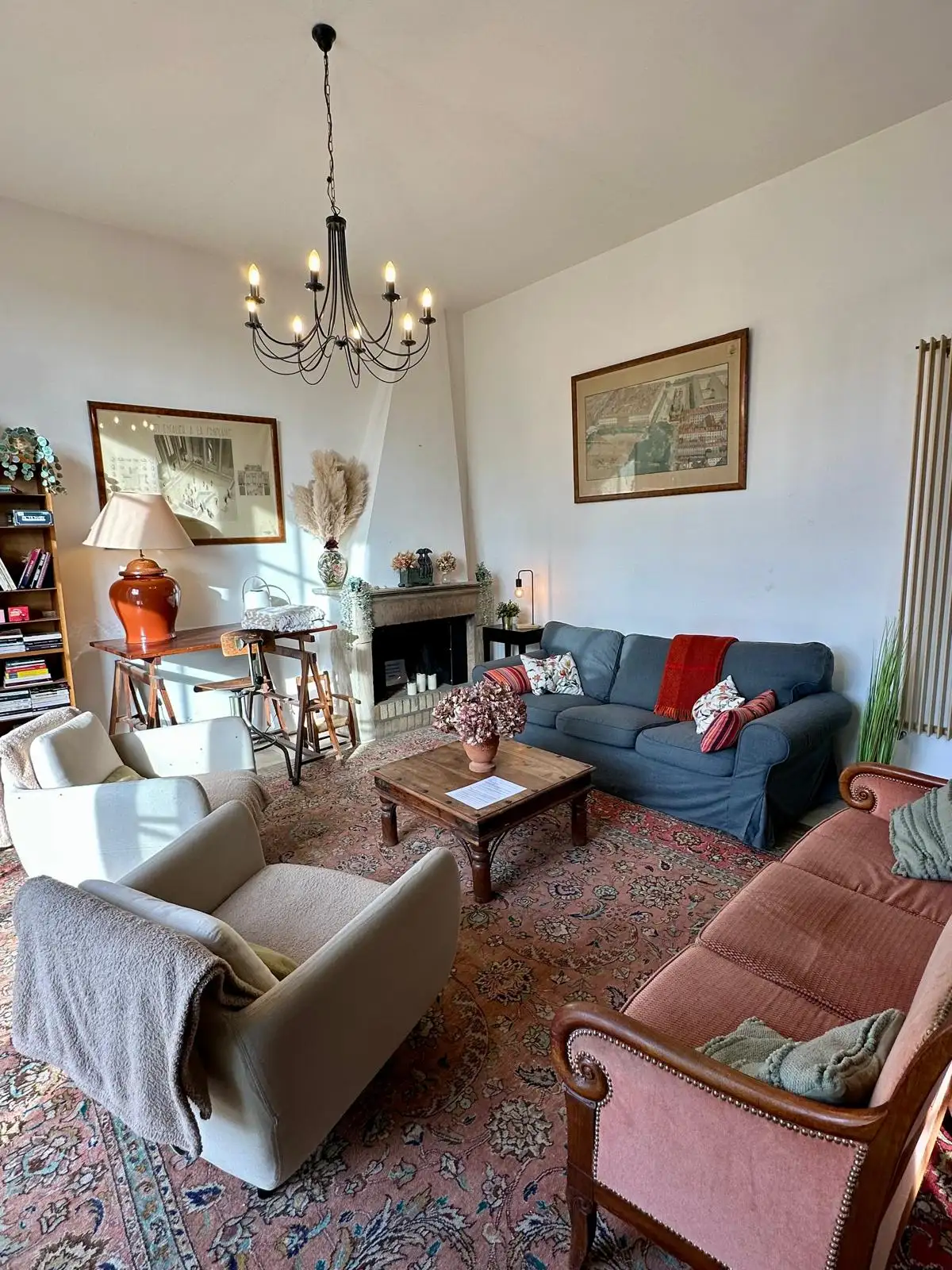 Salon confortable du gîte