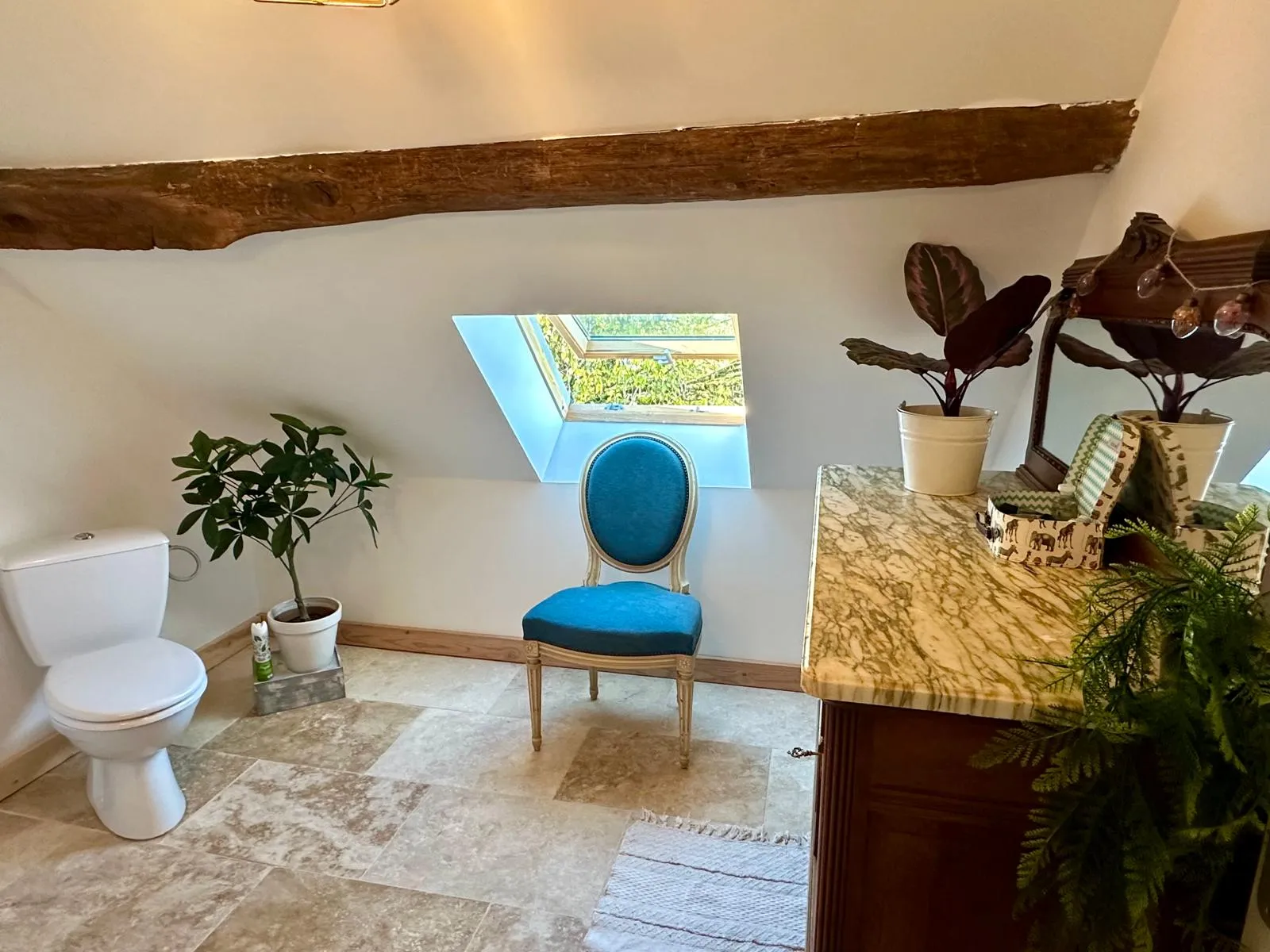 Salle de bain 1 avec cabine de douche